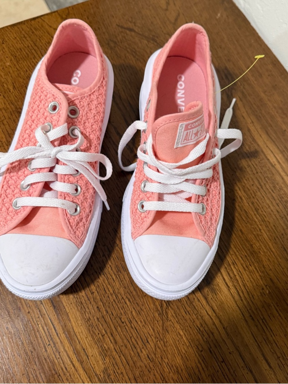Converse Pink Low Top Athletic Sneakers